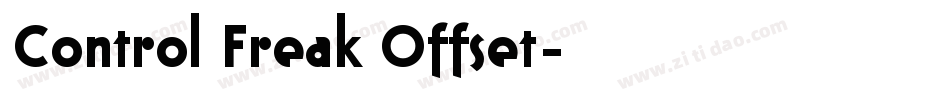 Control Freak Offset字体转换
